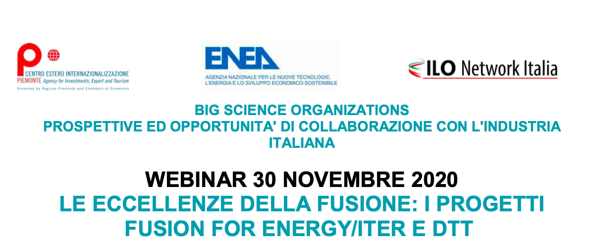 Le eccellenze della fusione: i progetti fusion for Energy/ITER E DTT